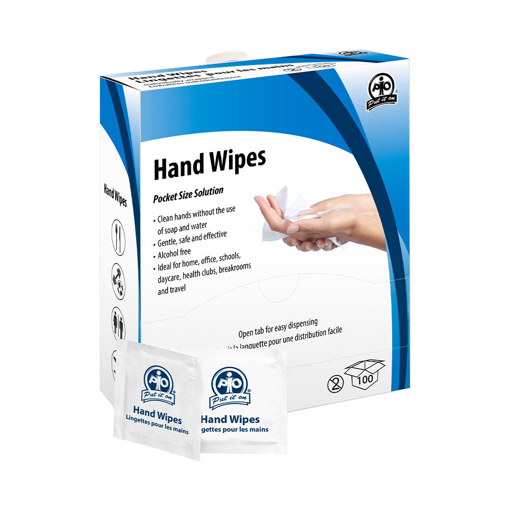 Wasip Hand Cleansing Towelettes - 100 Pack