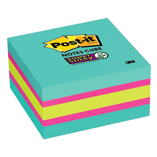 Post-it Super Sticky Notes - 3" x 3" - Cube - 360 sheets
