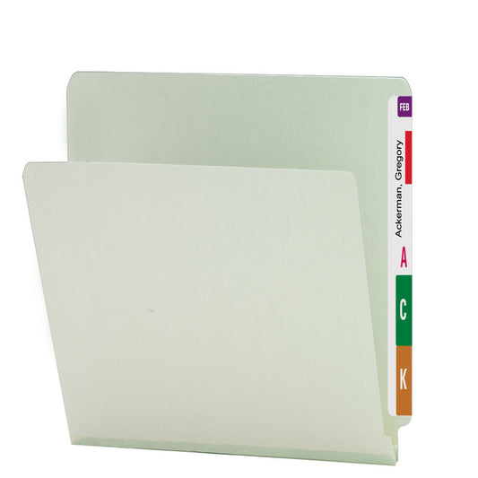 Chemises en carton comprimé Smead à onglets latéraux sans attaches – Format lettre – 25 pts – Extension de 2,5 cm – Paquet de 25