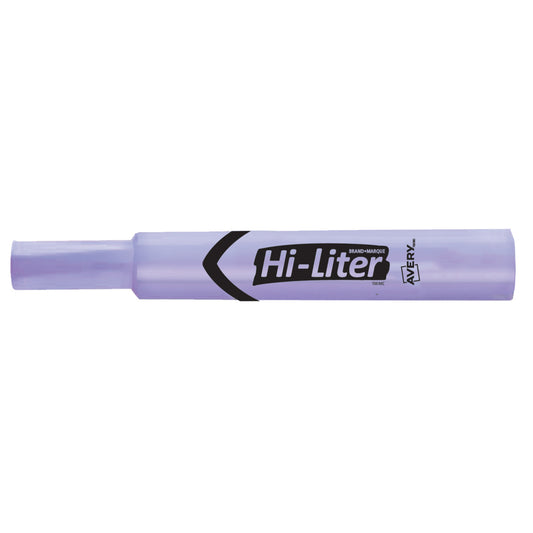 Avery Hi-Liter Desk Style Water-Based Ink Highlighter, Chisel Tip, Fluorescent Purple