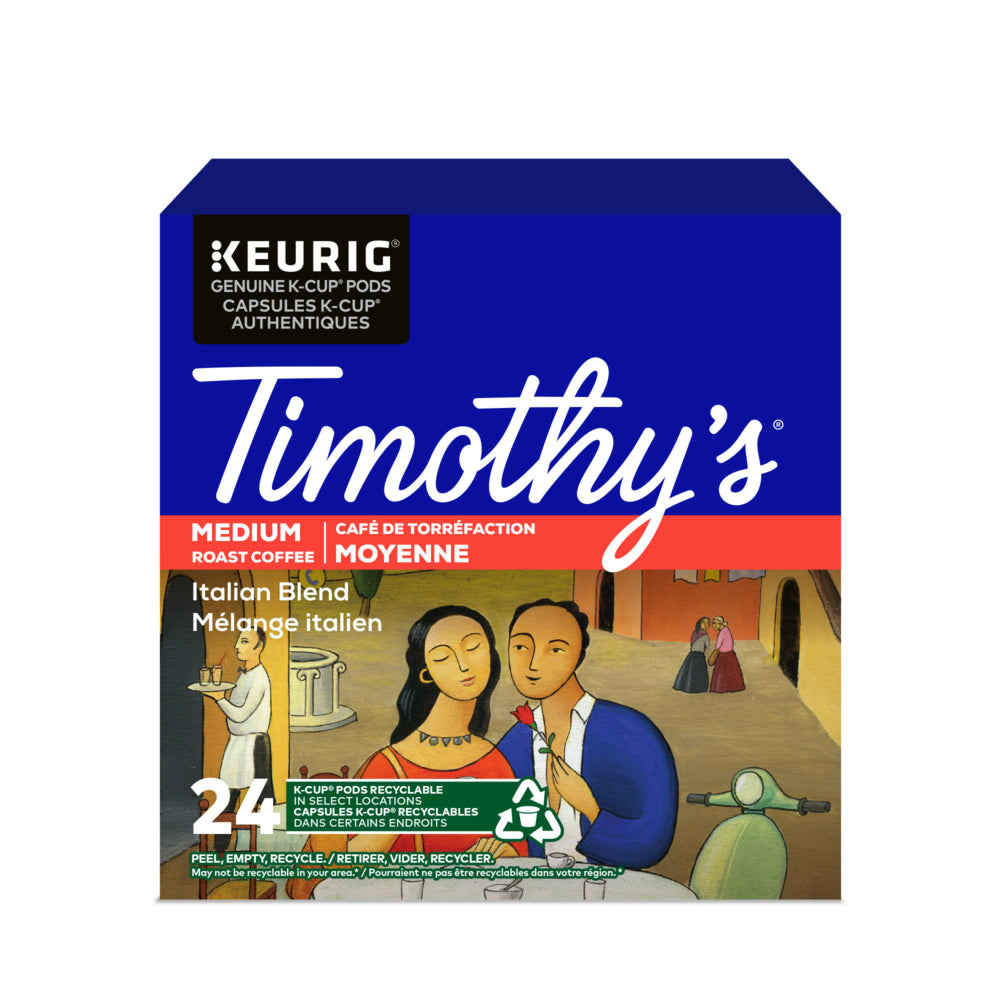 Capsules K-Cup Timothy's Italian Blend - Paquet de 24