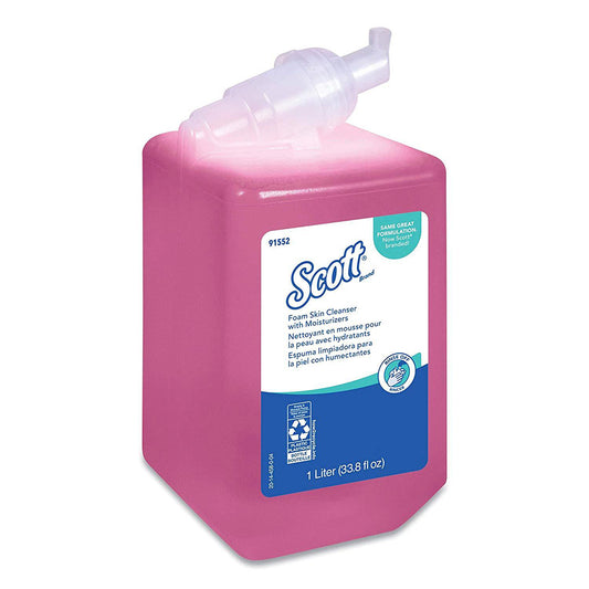 Savon mousse pour les mains Scott Pro avec hydratants – Parfum floral rose – 1,0 L