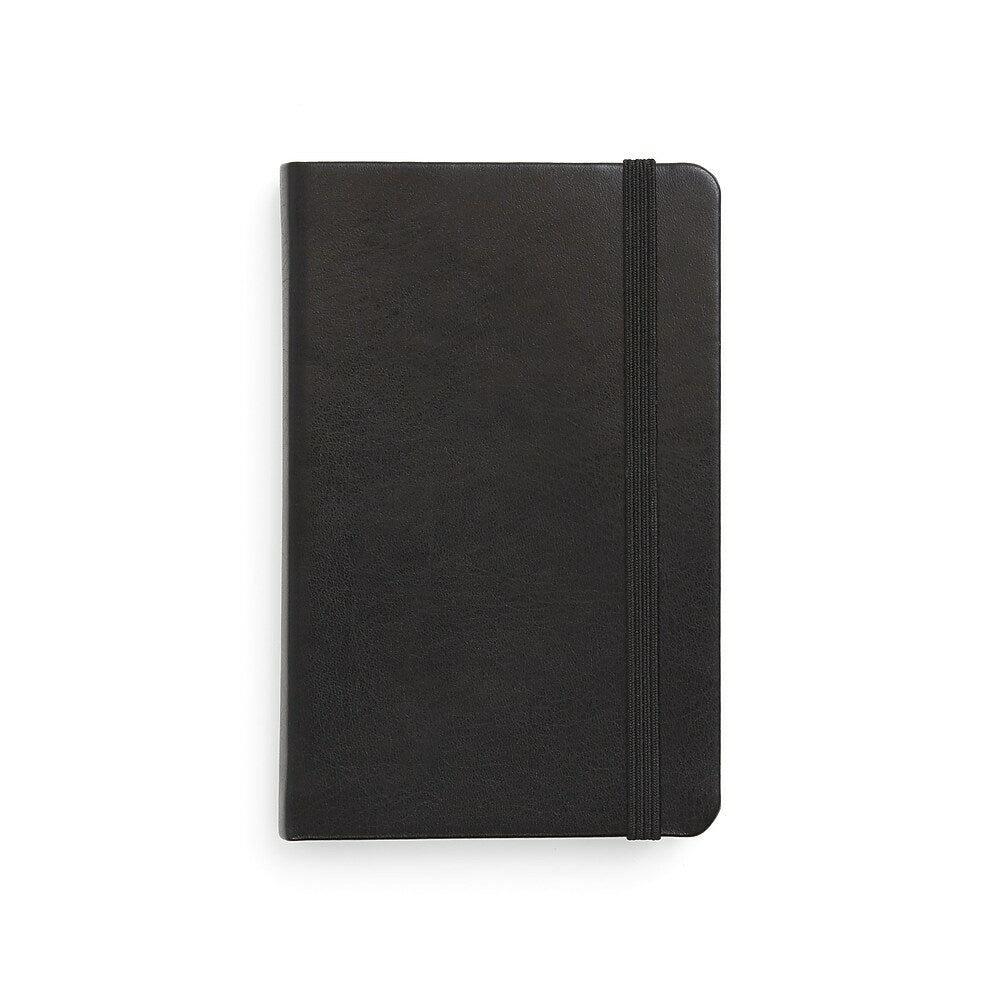 TRU RED Small Flexible Cover Ruled Journal - Black