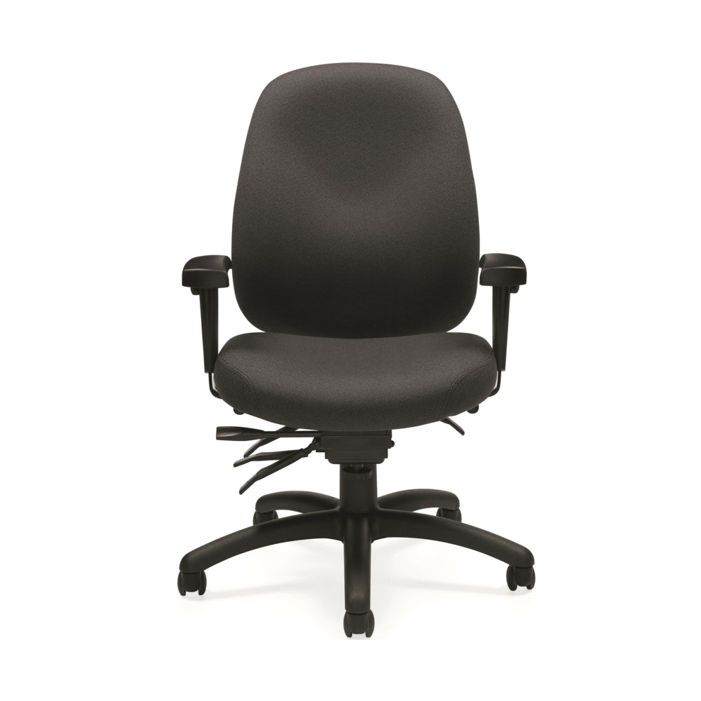 Global Granada Deluxe Medium Back Multi Tilter Chair - Grey