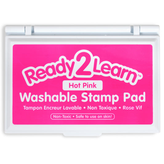 Ready 2 Learn Washable Stamp Pad - 3.4" L x 2" W - Hot Pink