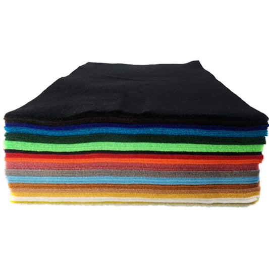 Multifeutre Craft Felt Sheets - Assorted Colours - 9" x 12" - 50 Pack