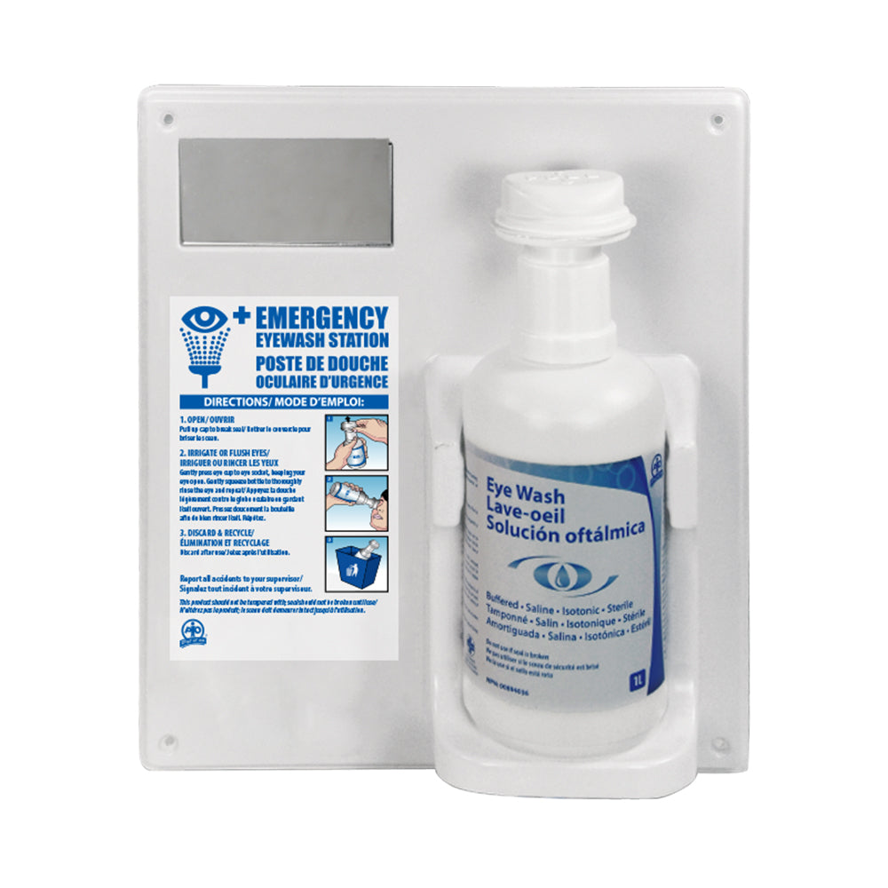 Station de douche oculaire Wasip - avec douche oculaire 1 L