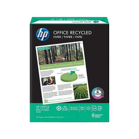 Papier de copie HP 30 % recyclé, 20 lb, 8-1/2" x 11", 500 feuilles