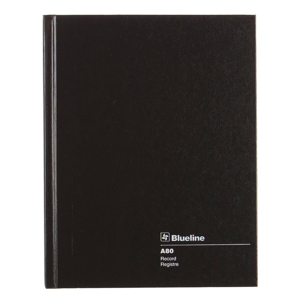 Carnet ligné Blueline - 9-1/4" x 7-1/4" - Noir - 144 pages
