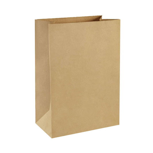 Globe Commercial Products Kraft Bag Liner for Foot Pedal Sanitary Napkin 22 L Bin - 100 Pack