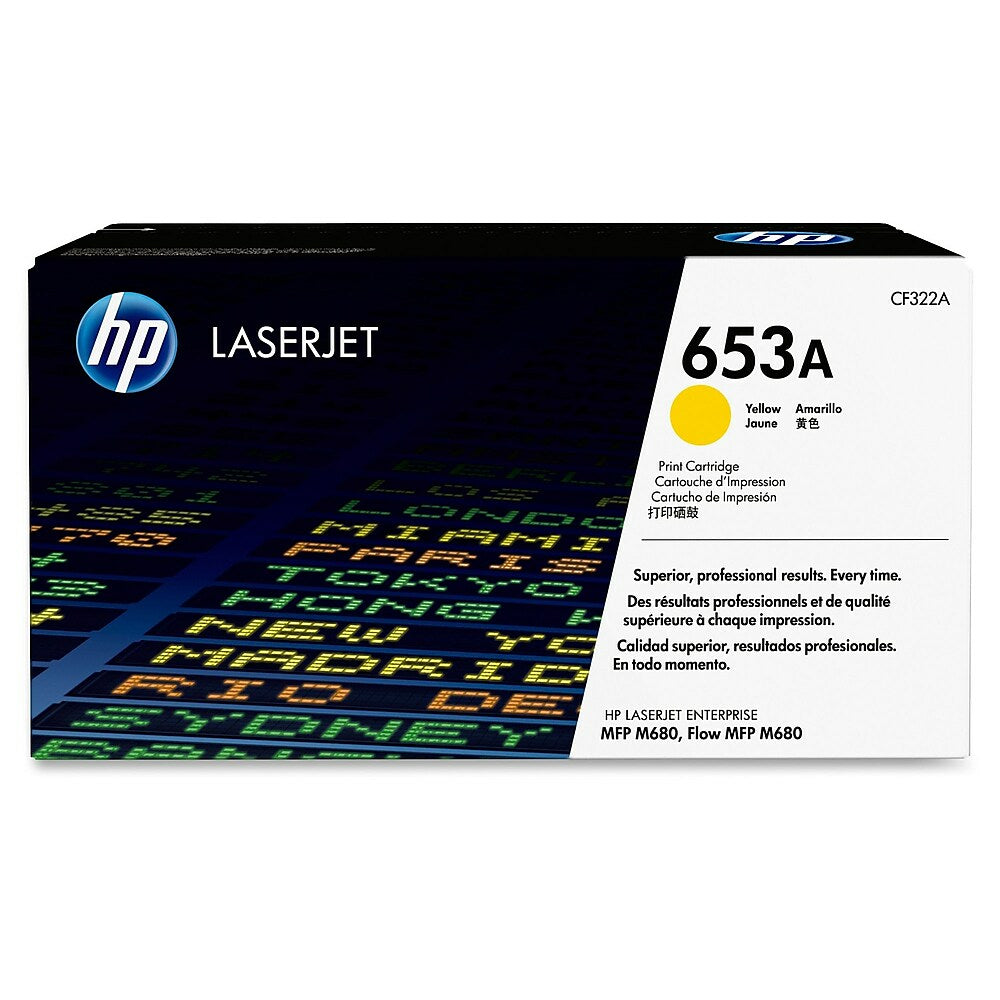 HP 653A (CF322A) Yellow Original LaserJet Toner Cartridge