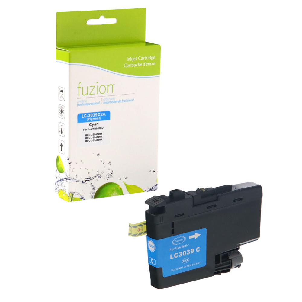 fuzion Brother LC-3039C Compatible Inkjet Cartridge - Standard Yield - Cyan