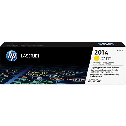 Cartouche de toner LaserJet jaune d'origine HP 201A (CF402A)