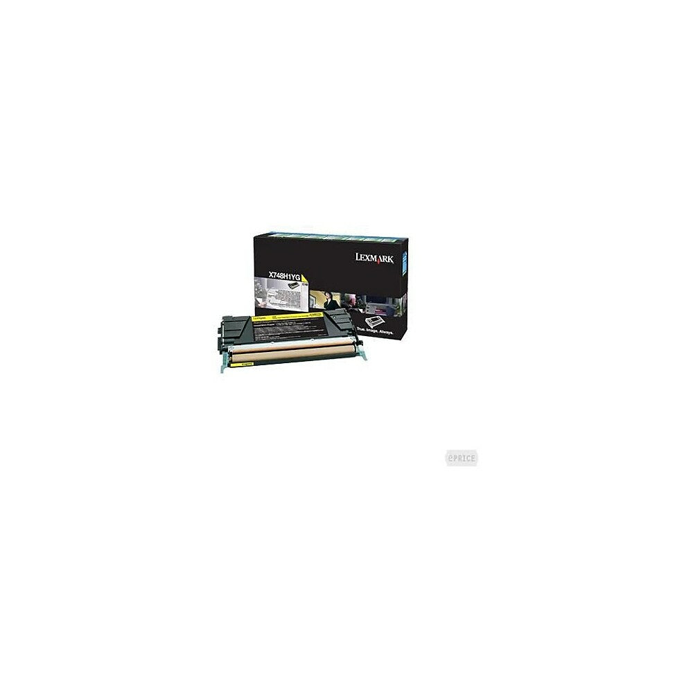 Cartouche de toner jaune à retourner Lexmark X748 - Haute capacité (X748H1YG)