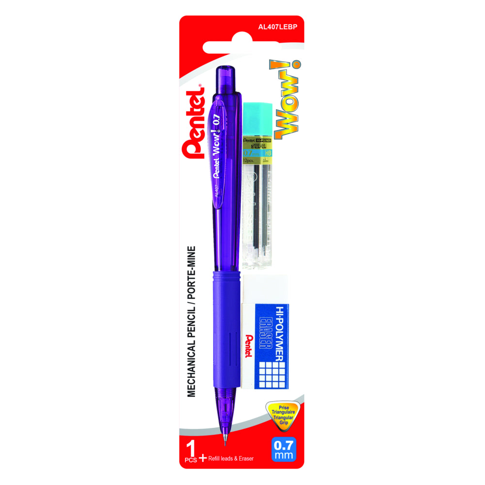 Coffret de rentrée Pentel Wow! avec porte-mines coulissants - 0,7 mm - Assortiment