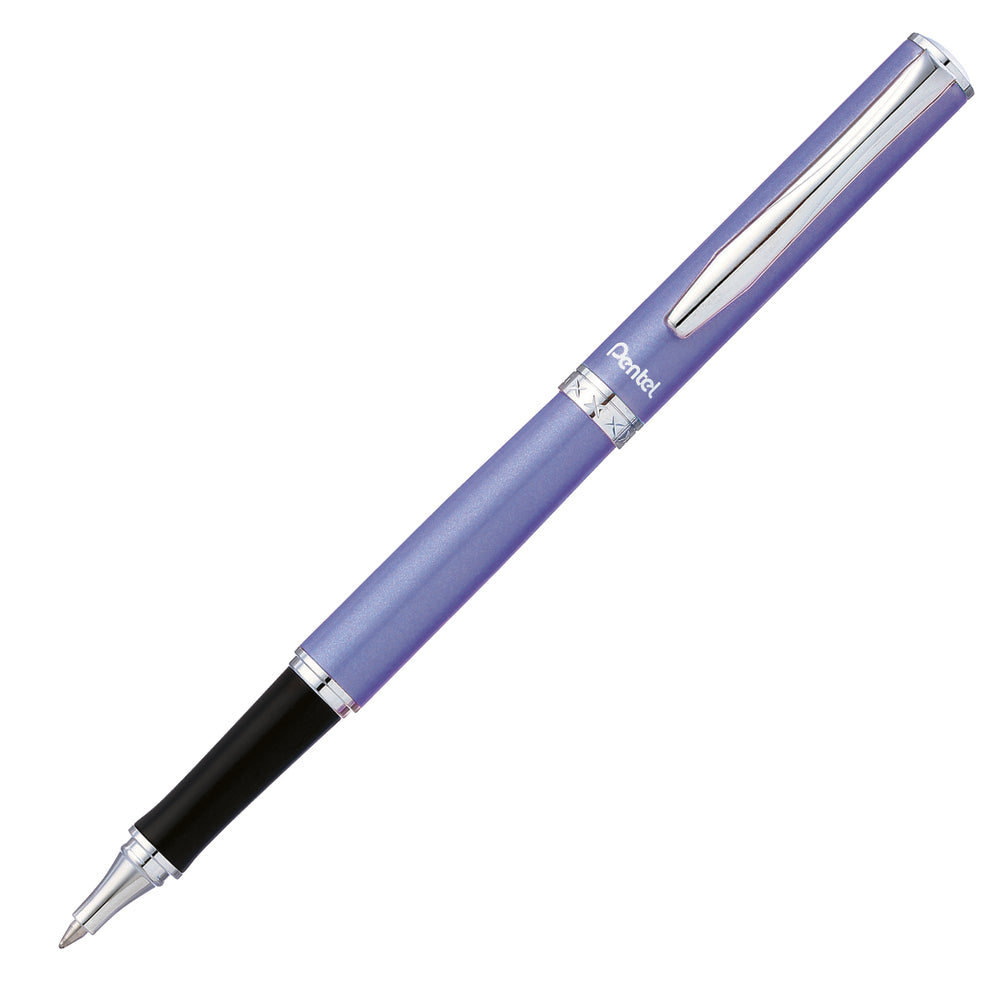 Pentel Sterling Gel Roller Pen - 0.7mm - Violet Barrel - Black Ink