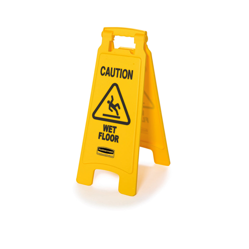 Panneau Rubbermaid « Attention/Sol mouillé » - Anglais