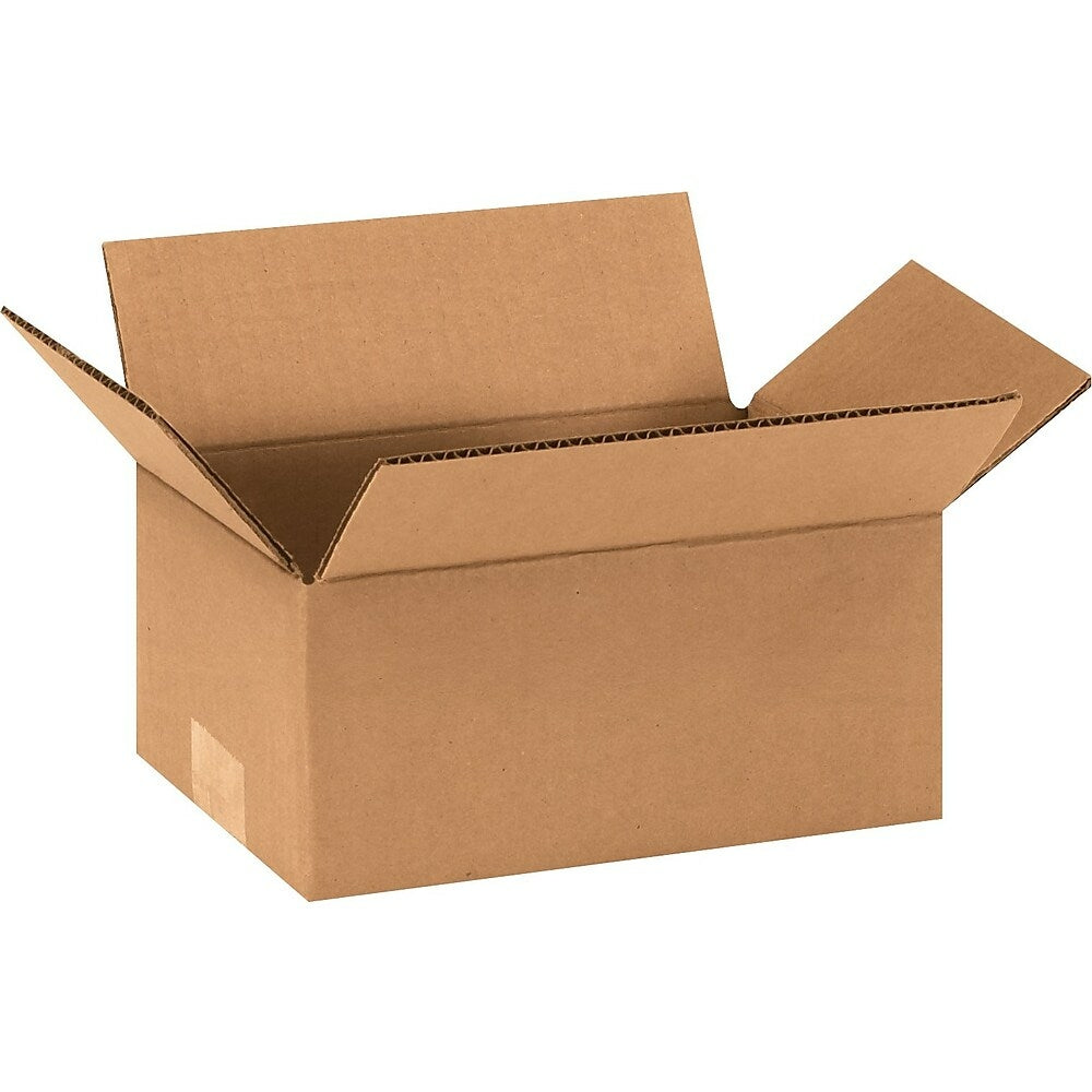 Boîte d'expédition en carton ondulé Staples - 23 cm (L) x 15 cm (l) x 10 cm (H) - 32 oz (équivalent) - Paquet de 25