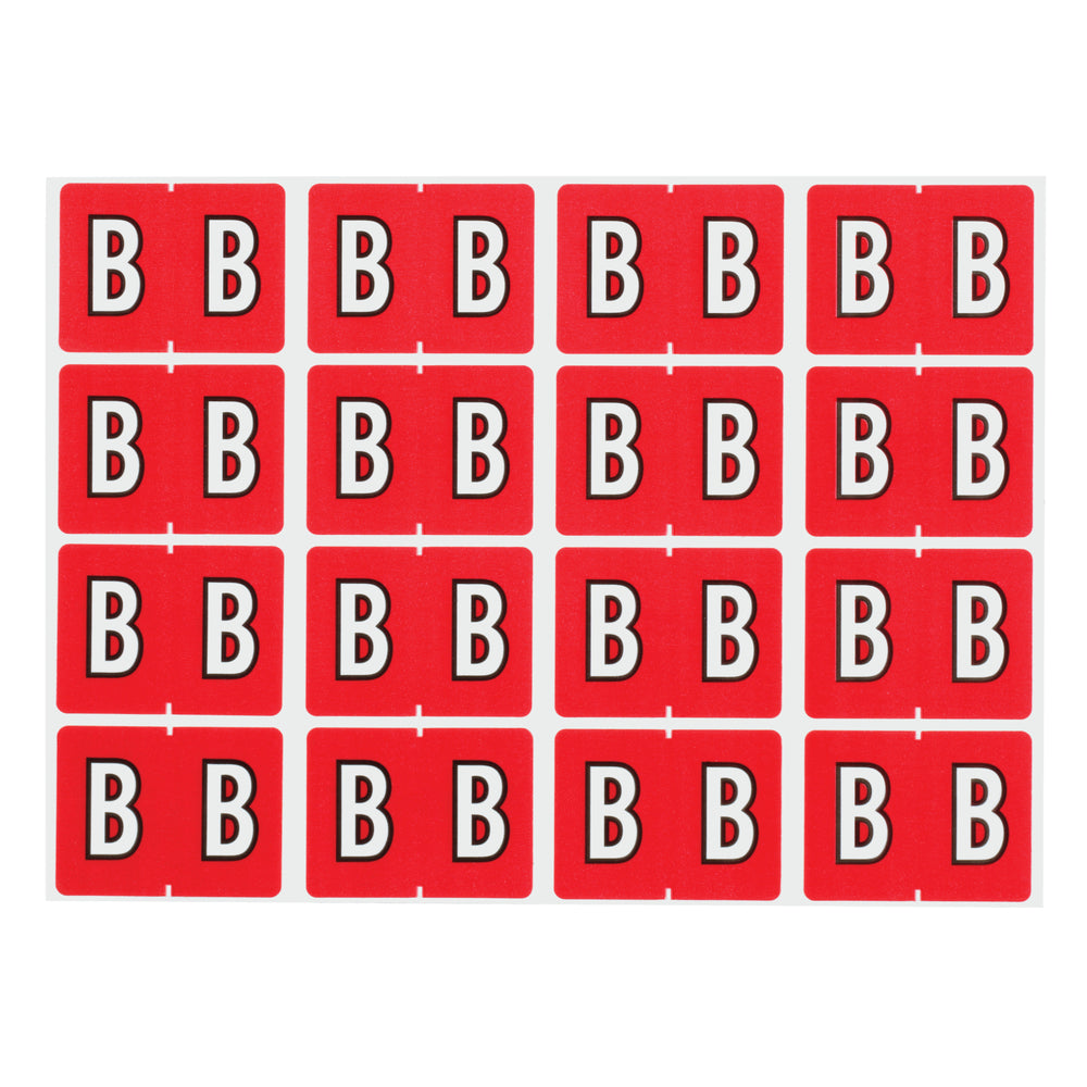 Étiquettes de classement Pendaflex AZ à onglets rouges - B - Paquet de 240