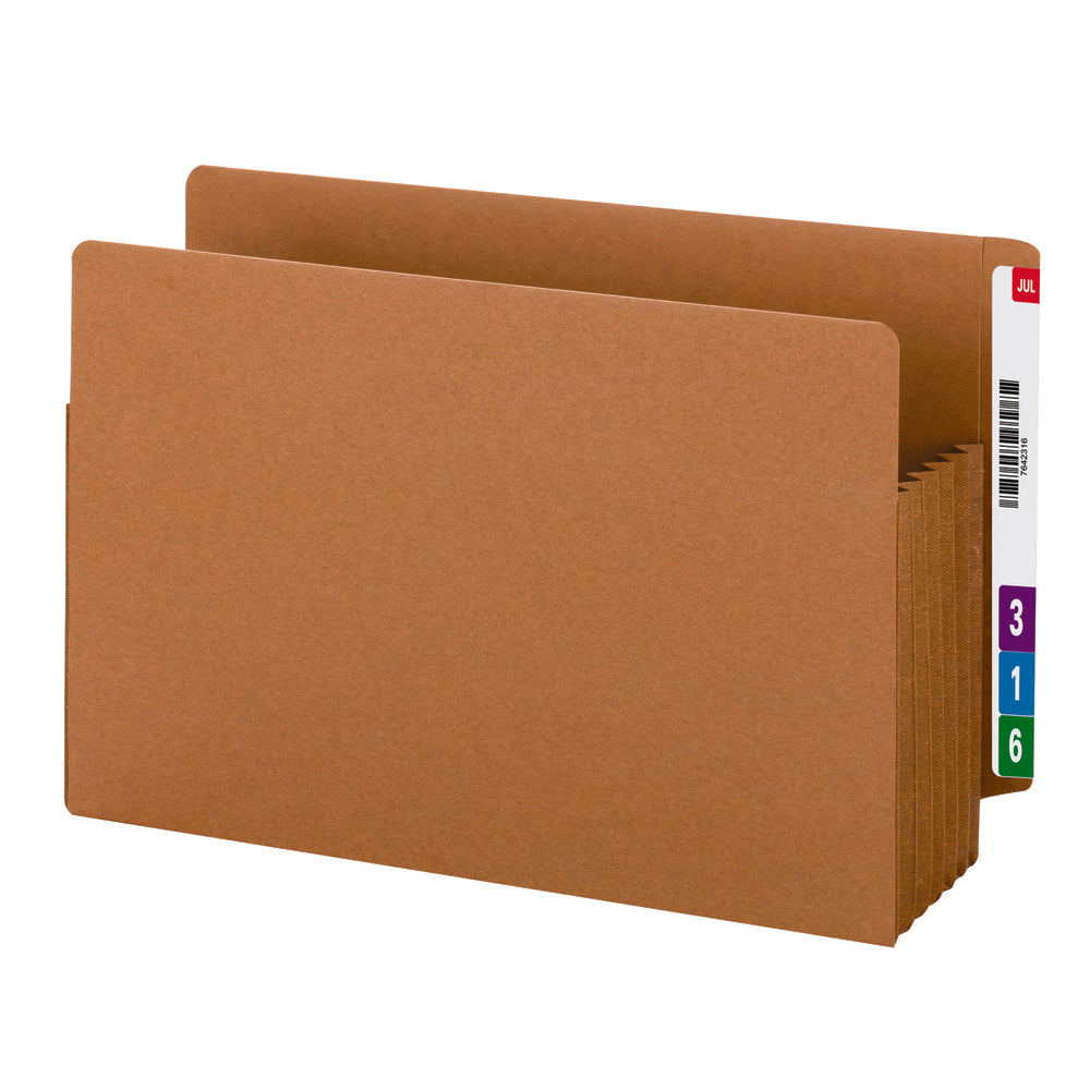 Smead Tuff Extra Wide End Tab File Pocket - Legal Size - 5 1/4" Expansion