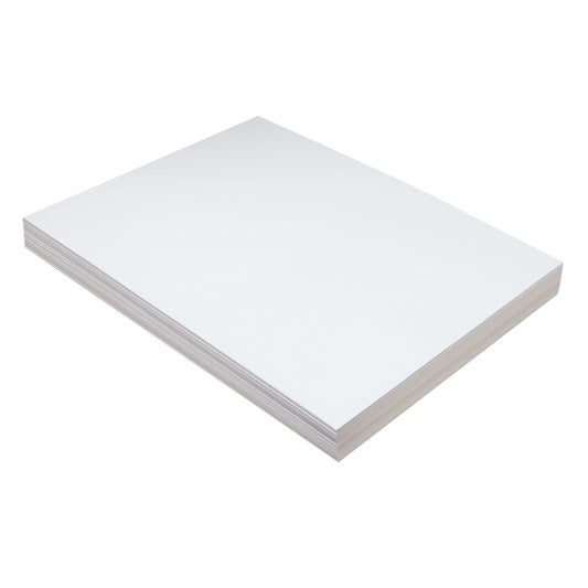 Carton d'étiquettes Pacon de grammage moyen, blanc, 22,9 cm x 30,5 cm, 100 feuilles/paquet