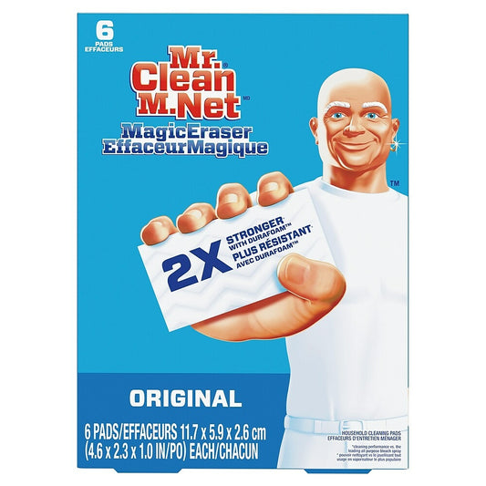 Mr. Clean Magic Eraser Original - Cleaning Pads with Durafoam - 6 Pack