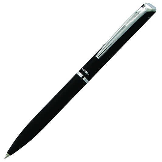 Pentel EnerGel Gel Roller, Metallic Barrel, 0.7mm, Black Ink