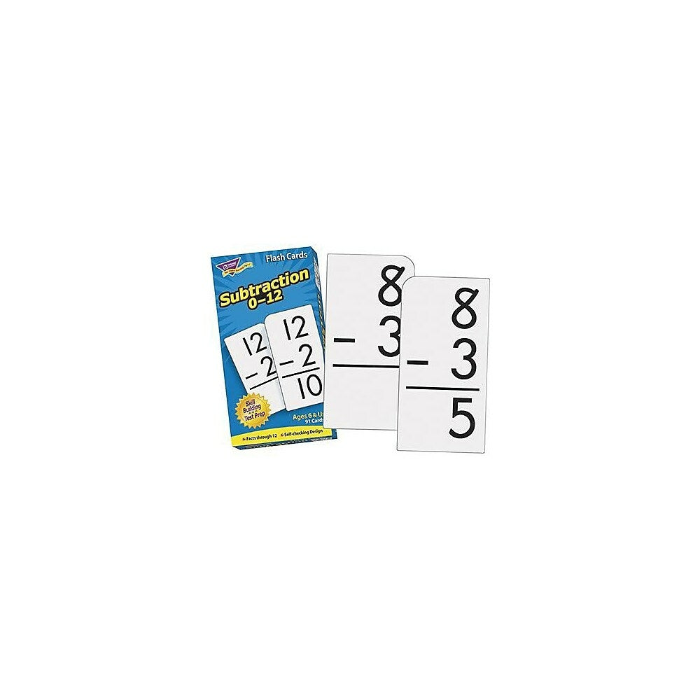Trend Enterprises Skill Drill Flash Cards, Subtraction 0 - 12