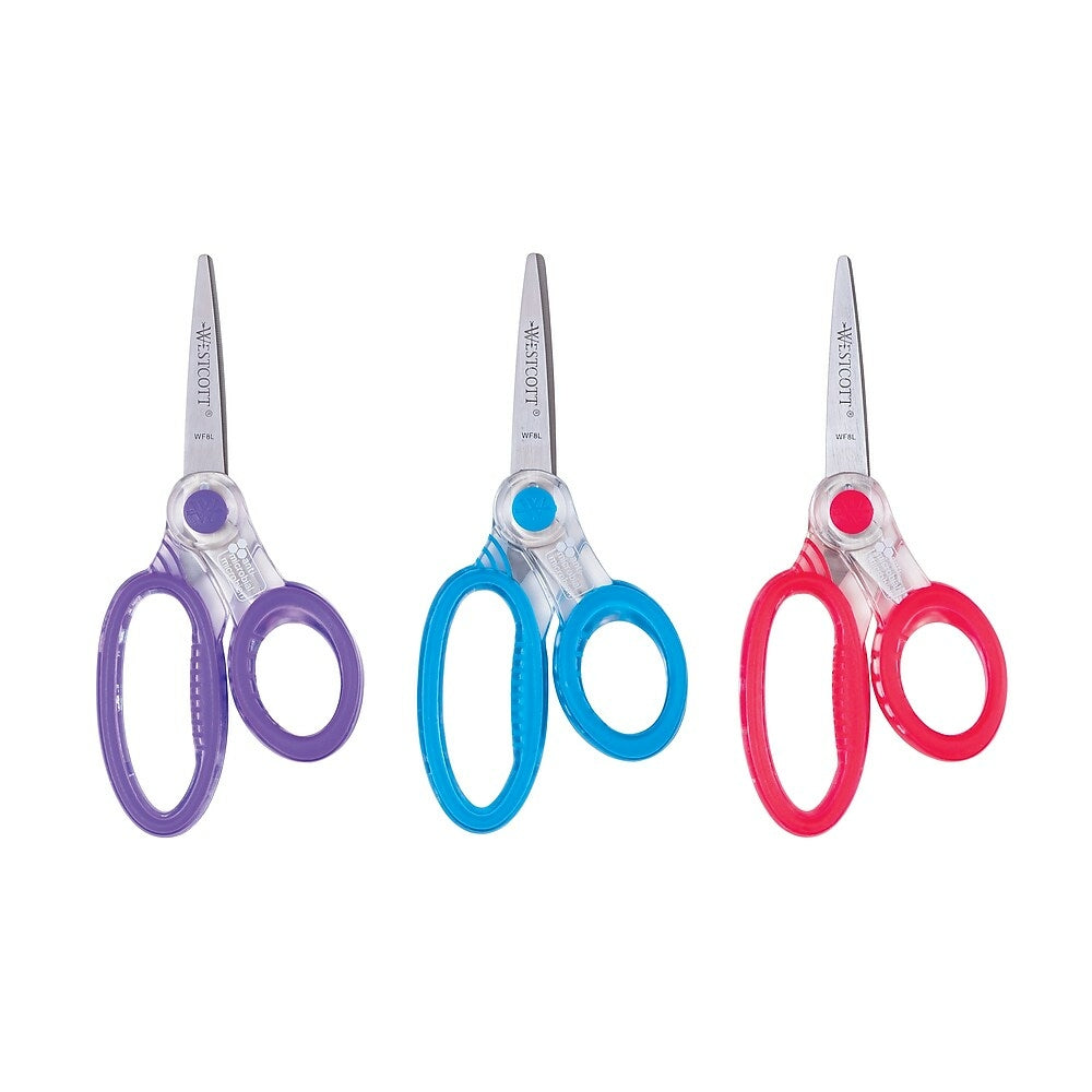 Westcott X-Ray Antimicrobial Pointed Scissors, 5", Assorted