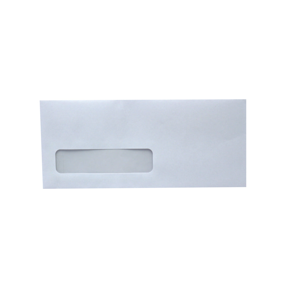 Staples - Enveloppes à fenêtre - Certifiées FSC - N° 10 - Côté ouvert - Vélin blanc 24 lb 4-1/8" x 9-1/2" - paquet de 500
