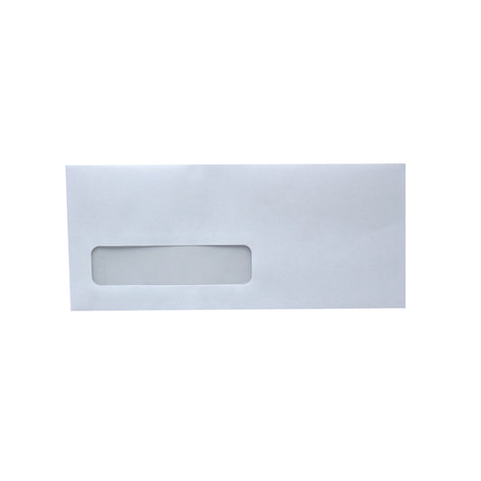 Staples - Enveloppes à fenêtre - Certifiées FSC - N° 10 - Côté ouvert - Vélin blanc 24 lb 4-1/8" x 9-1/2" - paquet de 500