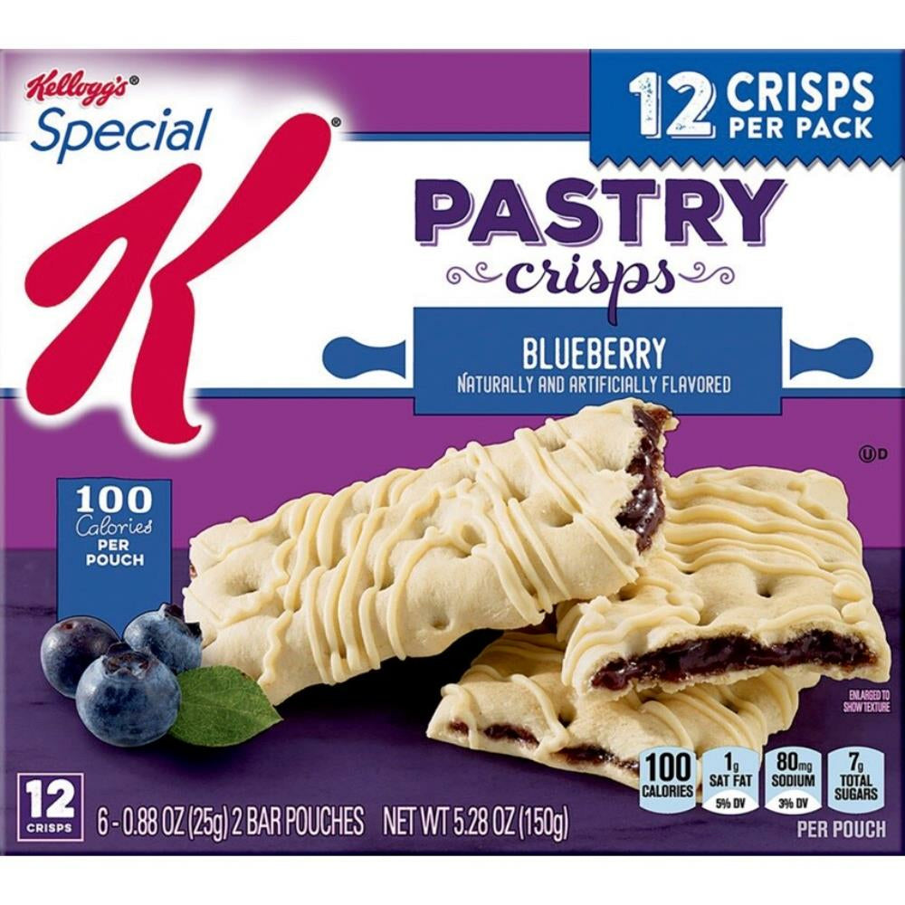 Barres croustillantes aux fruits Kellogg's Special K, myrtille, 25 g