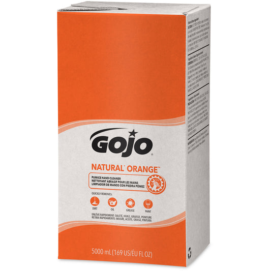 Recharge de nettoyant pour les mains Gojo NATURAL ORANGE Ponce pour distributeur PRO TDX - 5 000 ml - Lot de 2