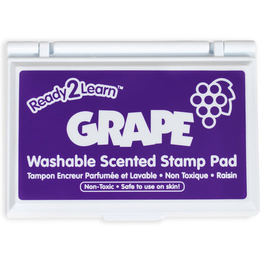 Ready 2 Learn Washable Scented Stamp Pad - 3.4" L x 2" W - Purple/Grape