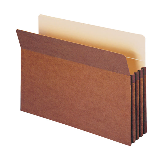 Pochettes de classement Smead 100 % recyclées - Redrope Stock - Format légal - Expansion 3 1/2" - Paquet de 25