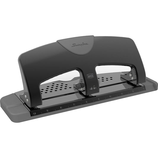 Perforatrice 3 trous Swingline SmartTouch à faible force, capacité de 20 feuilles