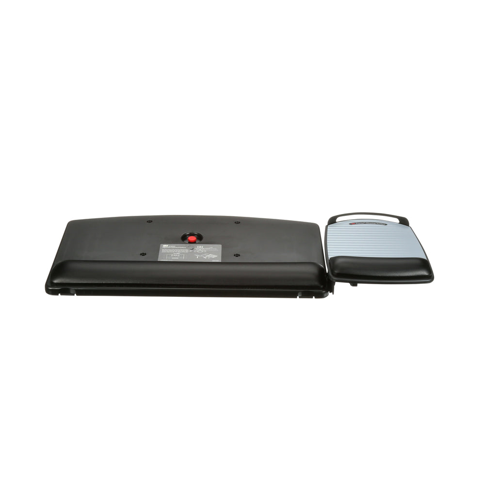 Plateau de clavier 3M à réglage facile avec surface de souris précise - Rail de 23 po - 28-5/8 po L x 17-3/8 po P - Noir