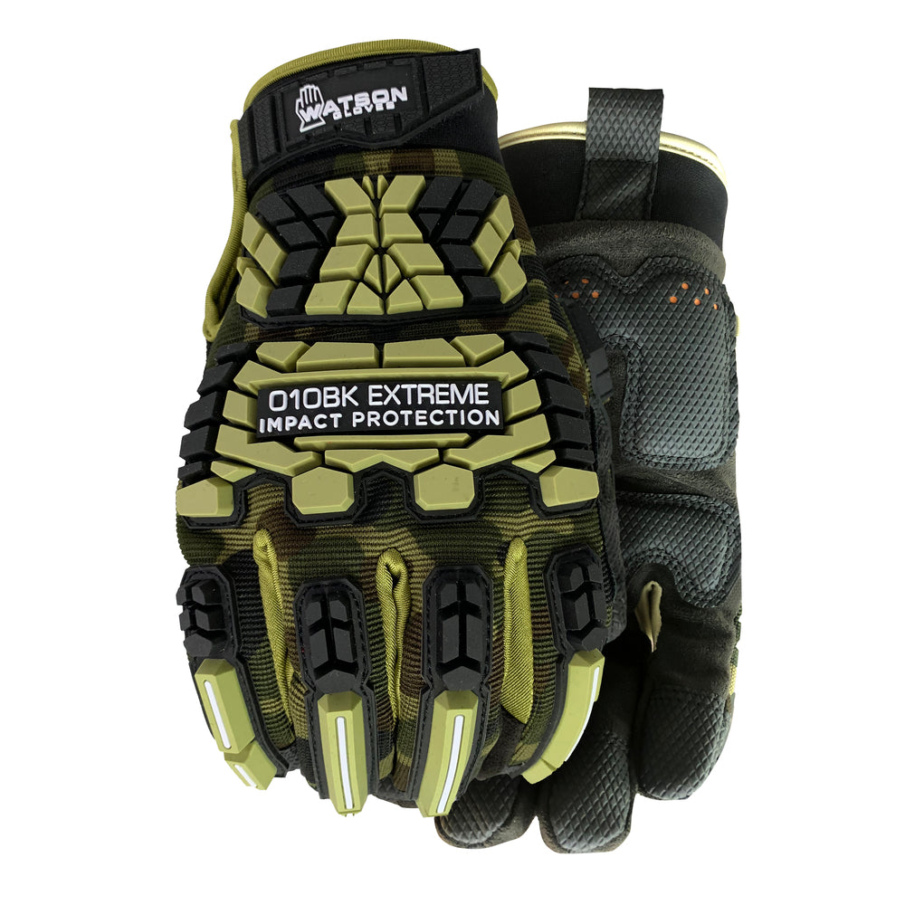 Gants de protection contre les chocs Work Armour Heavyweight Durafibre - XL - Noir/Jaune