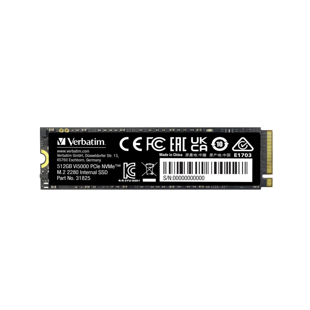 SSD interne Verbatim Vi5000 512 Go - Noir