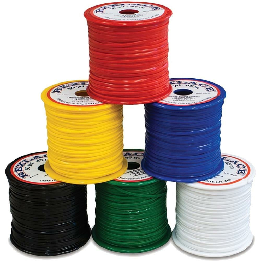 Rexlace Plastic Lacing Primary Colours 6pk