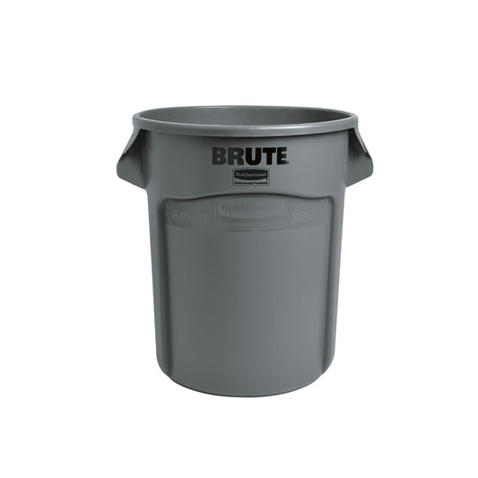 Rubbermaid Brute Seamless Container Waste Receptacle - Grey - Small - 20 Gallon