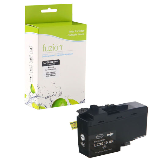 fuzion Brother LC-3039BK Compatible Inkjet Cartridge - Standard Yield - Black