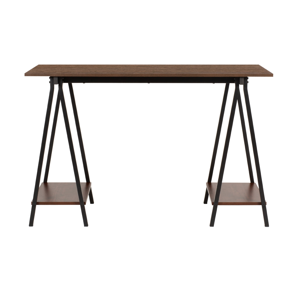 Union & Scale A-Frame Trestle Desk - Light Walnut