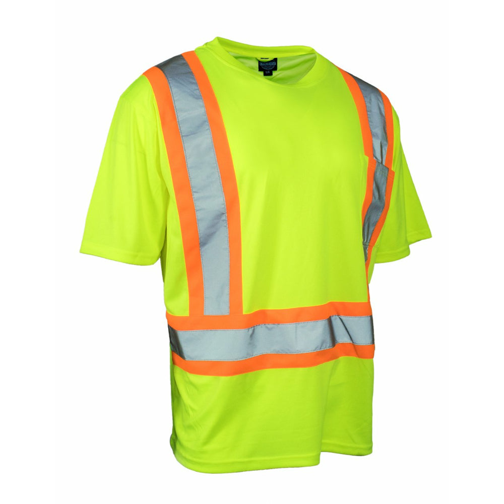 T-shirt à manches courtes et col ras du cou Forcefield CSA - Citron vert - 4XL (exclusif)
