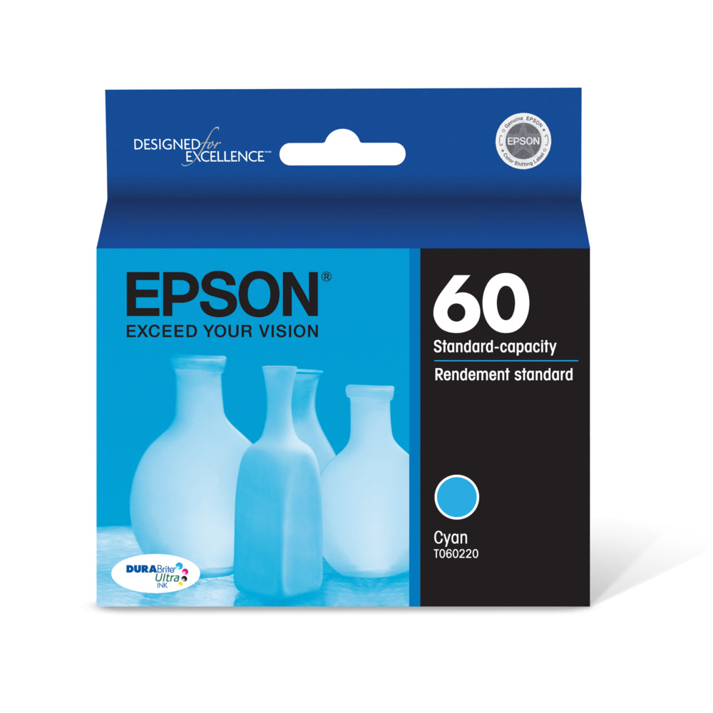 Cartouche d'encre Epson T060 - Capacité standard - Cyan