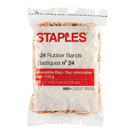 Staples Economy Rubber Bands - Size #24