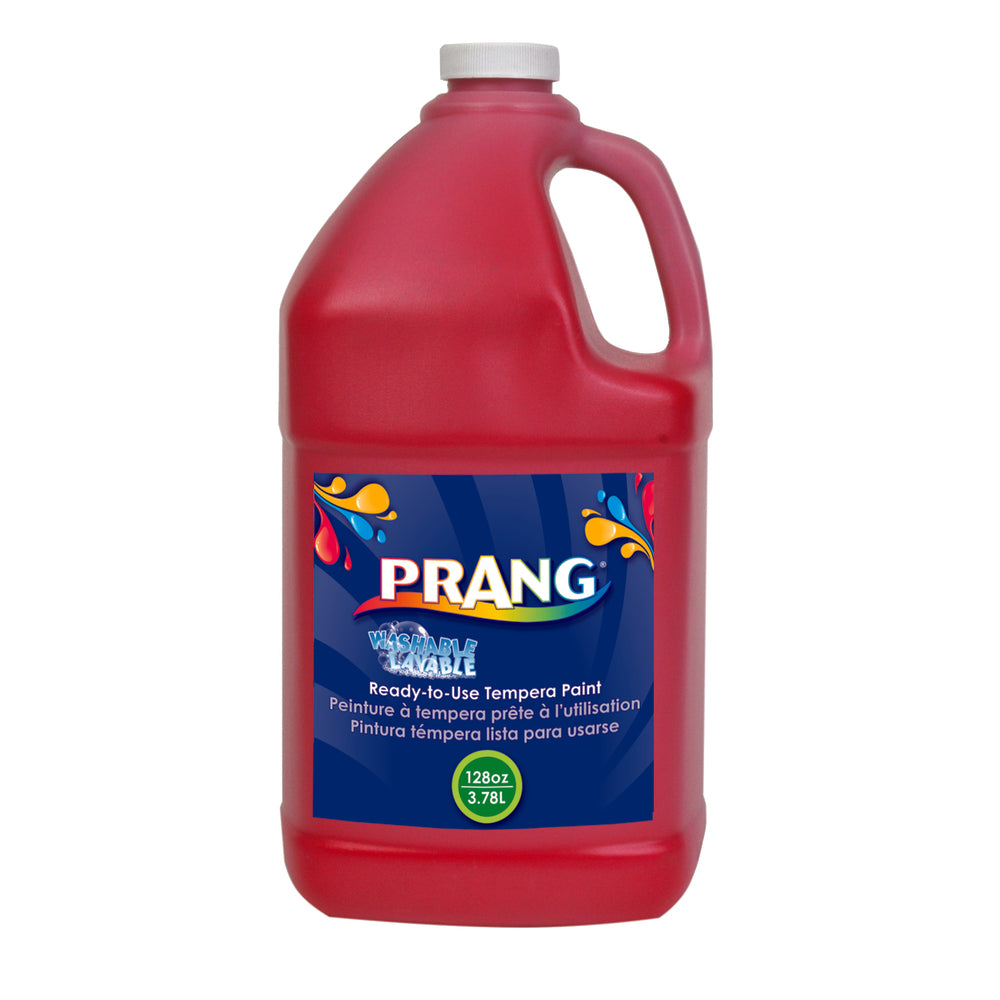 Peinture à la détrempe lavable Prang - 3,6 l - Rouge