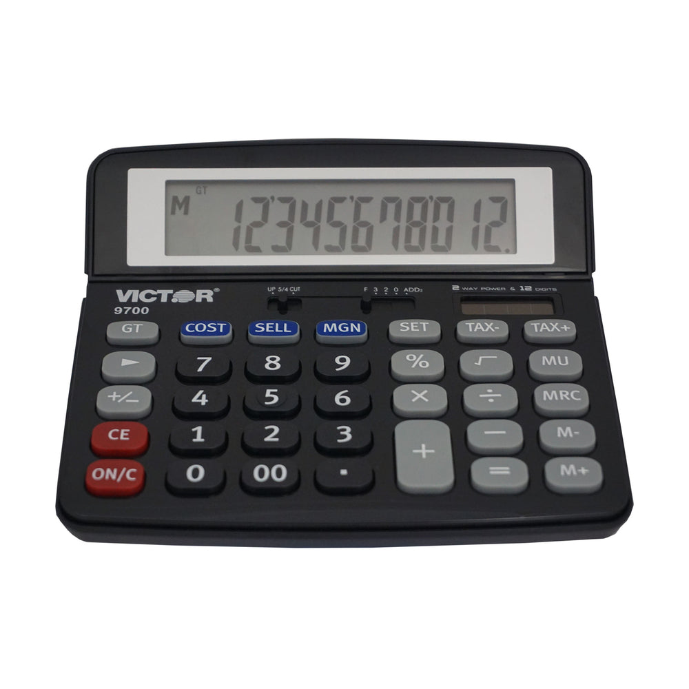 Calculatrice de bureau professionnelle à 12 chiffres Victor 9700