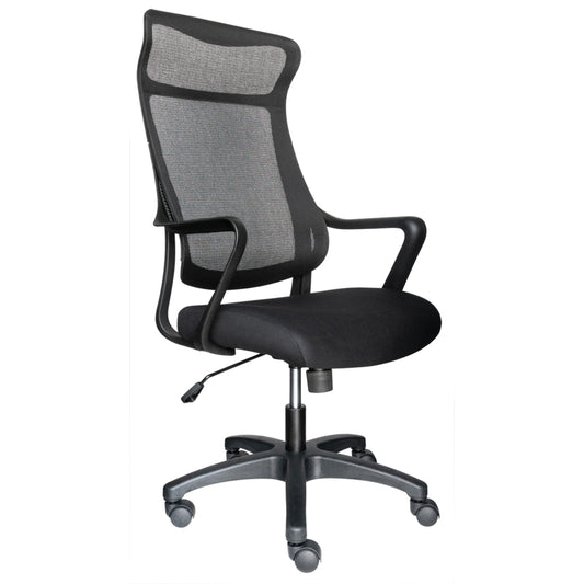Horizon Activ High Back Mesh Tilter Chair with Integrated Headrest - Black