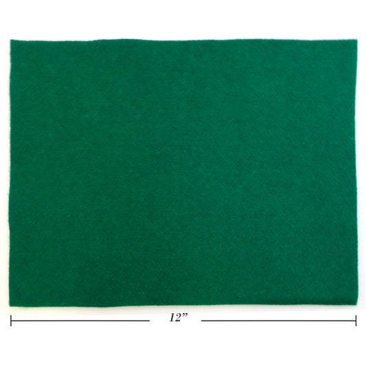 Selectum Felt Sheets - 9"W x 12"L - Dark Green - 10 Pack